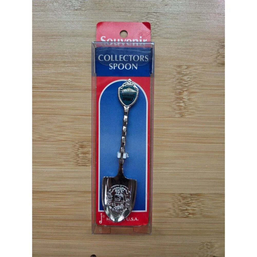 Souvenir collectors spoon shovel Colorado Springs vintage